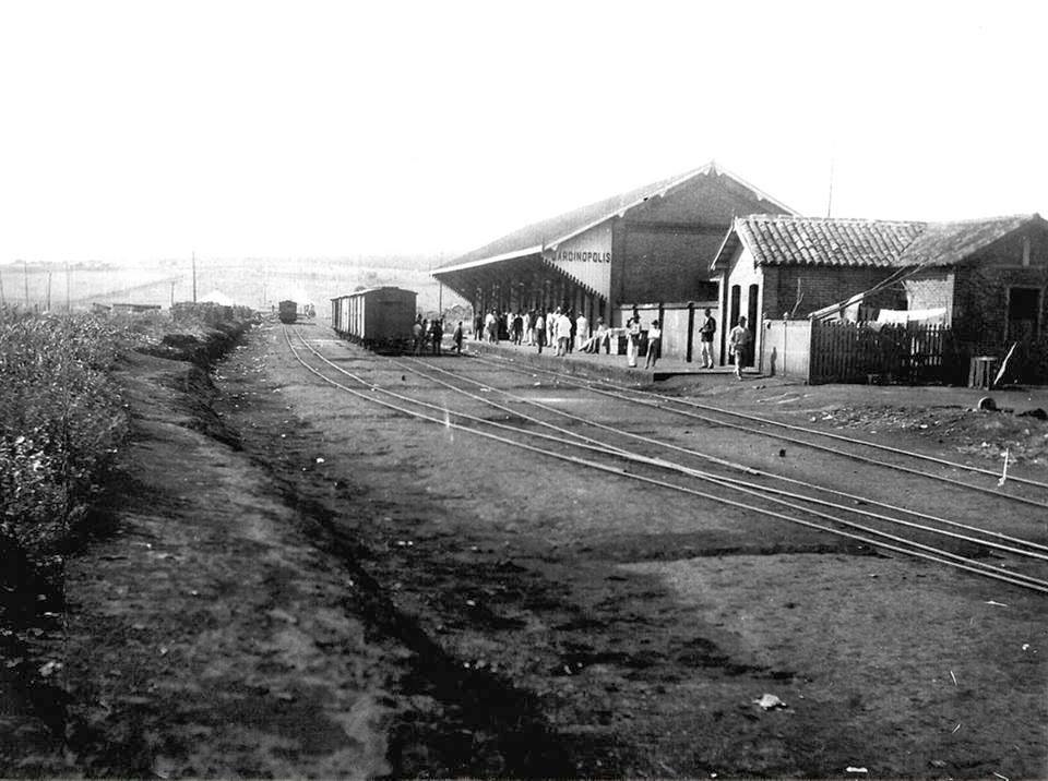 Jardinópolis - A estação no ano de 1912